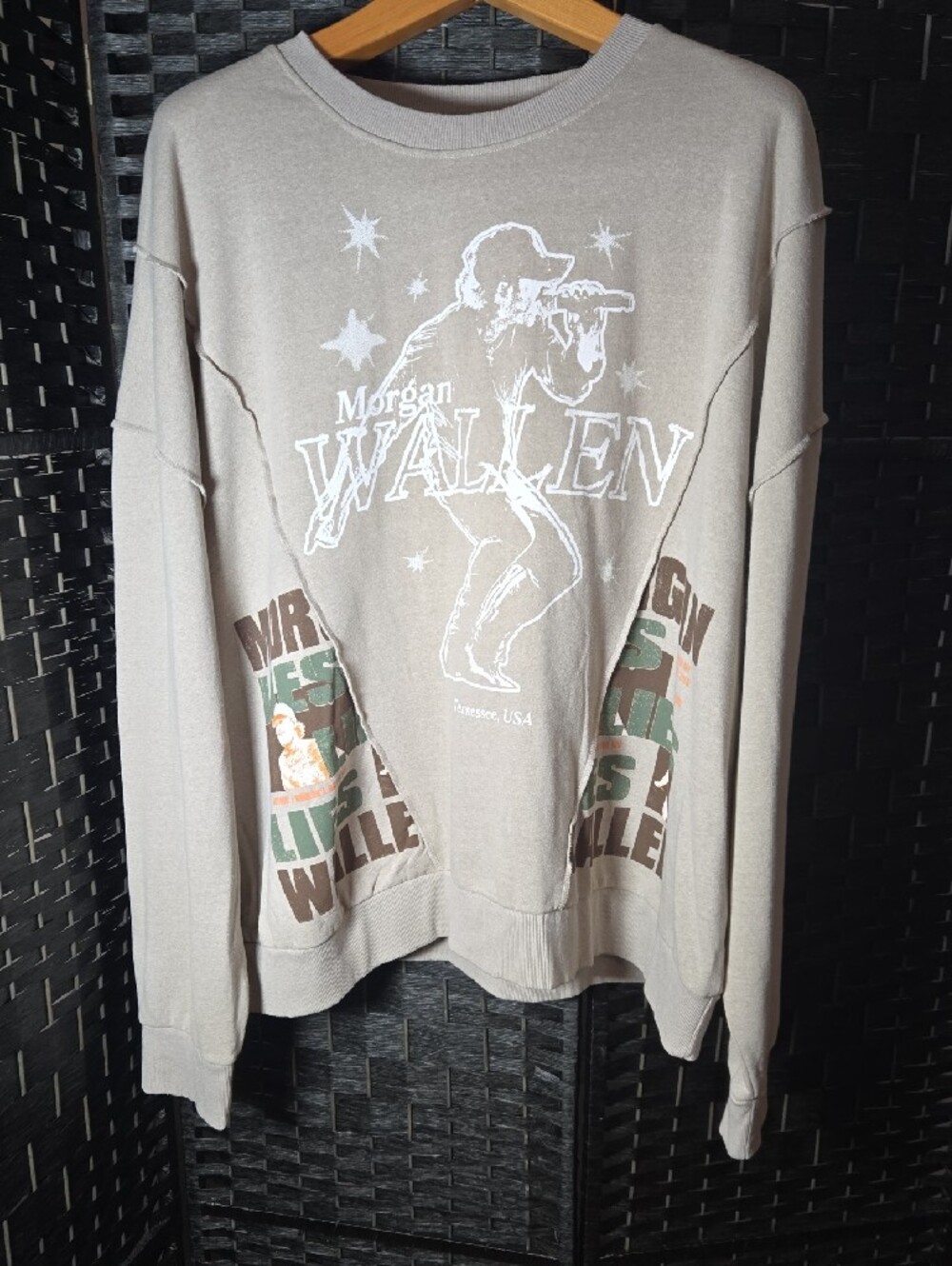 Morgan Wallen Crewneck Tennessee 3XL Sweatshirt NWT